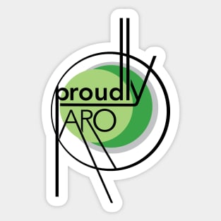 Proudly Aro Sticker